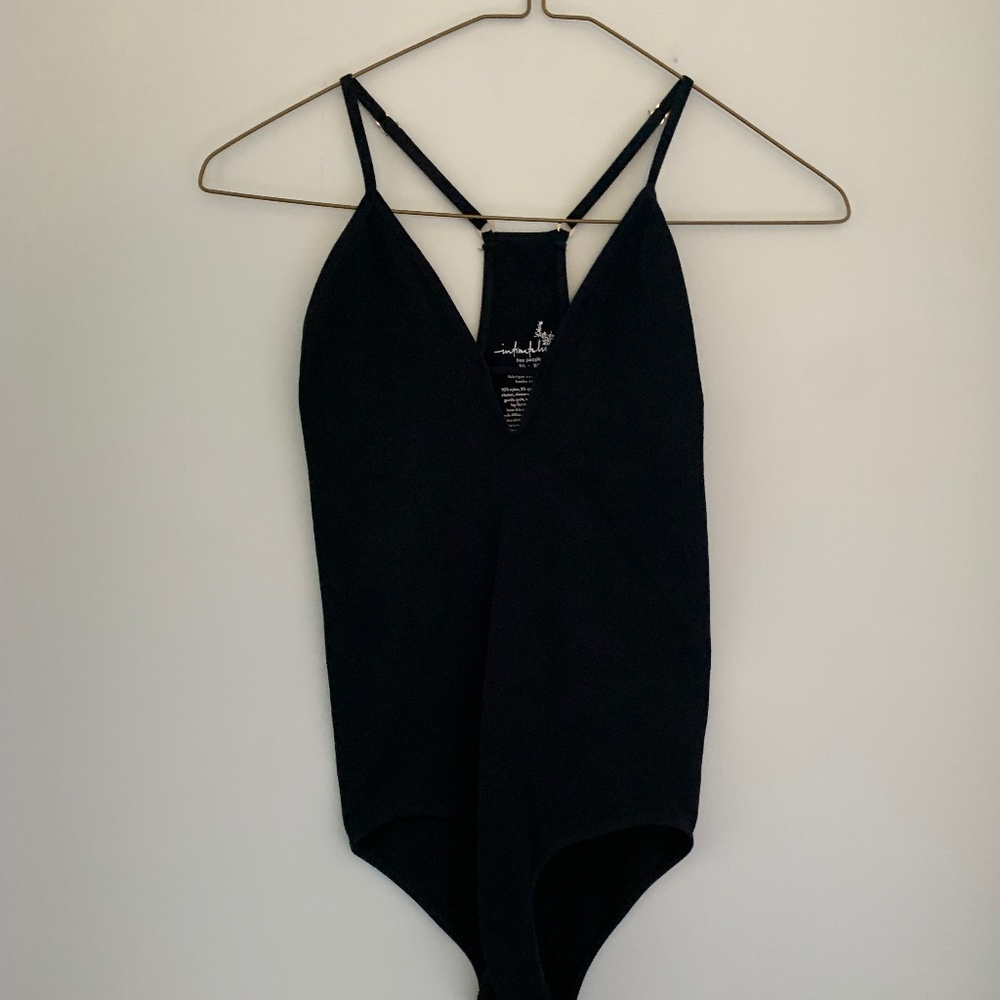 Black Free People Bodysuit